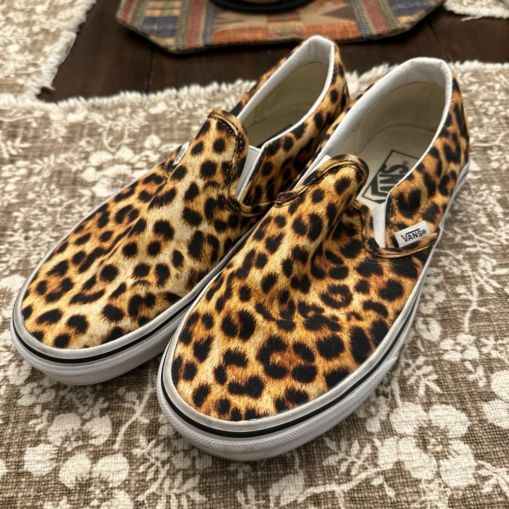 Vans Leopard Slip-On Shoes